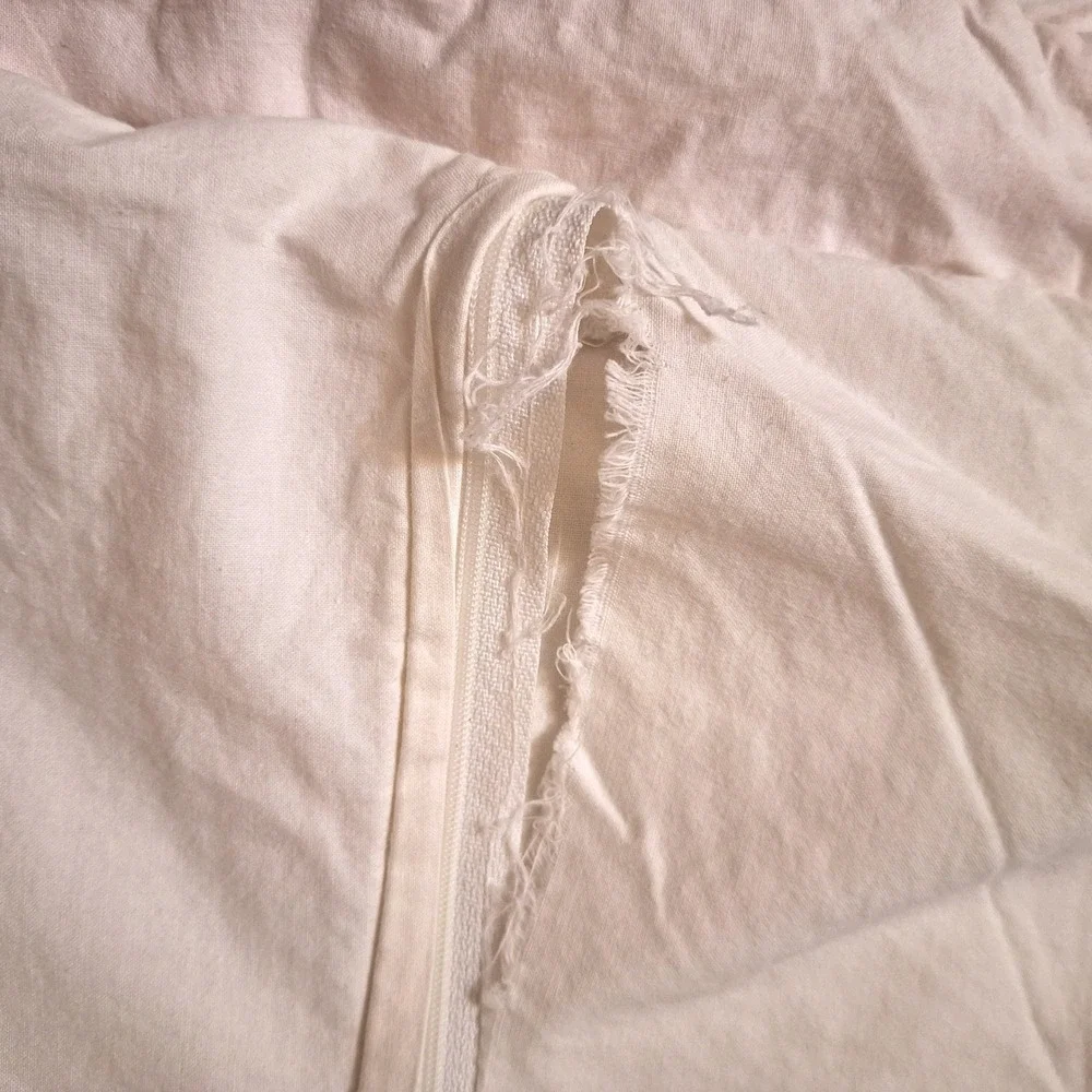 Vintage Quilted Pillow Case Sham Grandmas Fan Pattern Cottage Core Decorative